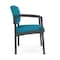 Lesro Lenox Steel Wide Guest Chair Metal Frame, Charcoal, OH Waterfall Upholstery LS1201 - alternate 2